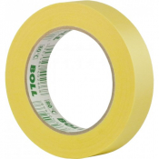 004002, BOLL, Стрічка маскуюча жовта 80°C, 25мм x 50м