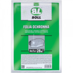 0040911, BOLL, Плівка захисна прозора 4м х 7м, (28 м2)