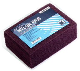 Купити Скотч-брайт Nylon Web Indasa (коричневий), 230мм х 155мм х 6мм - Vait.ua