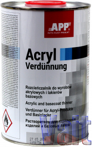 Купити 030100 Розчинник нормальний APP до акрилових та базових продуктів <APP-2K-Acryl-Verdünnung-AVN> нормальний, 1л - Vait.ua