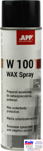 Купить 050501 Восковая масса для защиты шасси в аэрозоли <W 100 Wax> антрацит, 500мл - Vait.ua