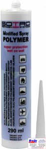 Купити Маса полімерна, що розпилюється, ущільнююча SOTRO Modified Spray Polymer, бежева, гільза 290 мл - Vait.ua
