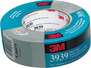 Купити 85561 Одностороння армована ремонтна стрічка 3939 3M Duct Tape, 24мм х 55м х 0,13мм - Vait.ua