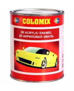 Купити 1015 Акрилова 2К автоемаль Colomix "Червона" (1л) в комплекті з затверджувачем (0,5л) - Vait.ua