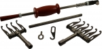 Комплект: Рихтовочный обратный молоток в комплекте с крючком,шайбой и ручкой, зацеп на 4 и зацеп на 6 крючков