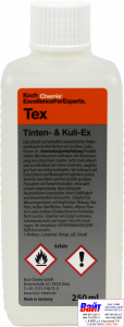 Купити 197250, Tex, Koch Chemie, TINTEN & KULI-EX, Очищувач плям зі шкіряних поверхонь, 0,25л - Vait.ua