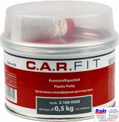 2-160-0500, C.A.R.FIT, Plastic Putty, 2K Полиэфирная шпатлевка для ремонта пластика, 0,5кг