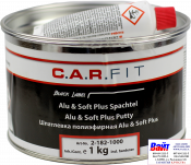 2-182-1000, C.A.R.FIT, Alu & Soft Plus Putty, 2K Полиэфирная шпатлевка с алюминиевым наполнением, 1,0кг