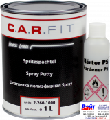 2-260-1000, C.A.R.FIT, Spray Putty, 2K Полиэфирная распыляемая шпатлевка, 1,0л