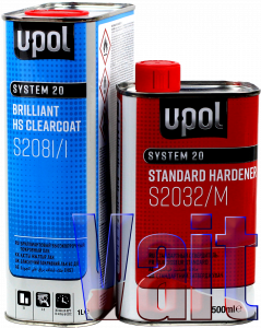 Купити S2081/1 Лак HS Performance Clear 2:1 U-POL, 1л + затверджувач S2032_M, 0,5л - Vait.ua