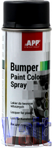 Купити 210406 Бамперна аерозольна структурна фарба APP Bumper Paint - New Line, 400мл, темно-сіра - Vait.ua