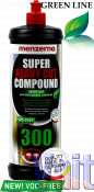 Высокоабразивная полировальная паста VOC-FREE «MENZERNA» GREEN LINE Super Heavy Cut Compound 300, 1л (1,3кг)