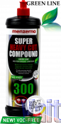 Високоабразивна полірувальна паста VOC-FREE MENZERNA GREEN LINE Super Heavy Cut Compound 300, 1л (1,3кг)