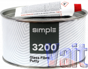343060, Simple, GLASS FIBRE PUTTY Шпаклівка армована скловолокном, 1.7 кг