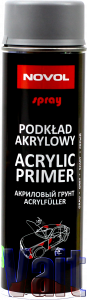 Купити Novol SPRAY ACRYL PRIMER акриловий ґрунт 1К сірий, 500мл - Vait.ua