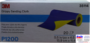 35114 3M™ Гибкие абразивные листы в рулонах 139 х 114 мм, P1200