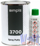 380050, Simple, SPRAY PUTTY Шпаклівка рідка спрей-наповнювач, 1.2 кг