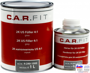 Купити 4-240-1000, C.A.R.FIT, US Filler, 2K US Грунт наповнювач, сірий 1,0л + 0,25л - Vait.ua