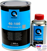 40-100-0800, Q-Refinish, Грунт акриловый 2K MS FILLER 5:1 серый 0,8л + отвердитель 0,16л