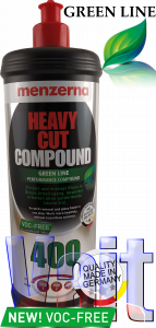 Купити Багатокрокова крупнозерниста полірувальна паста VOC-FREE MENZERNA GREEN LINE Heavy Cut Compound 400, 1л - Vait.ua