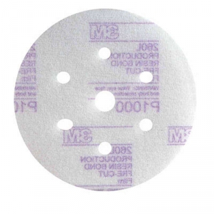 Купити 50240 Мікротонкий абразивний полірувальний диск 3M Hookit серія Purple 260L, конфігурація LD601A, діам. 150 мм, Р1000 - Vait.ua