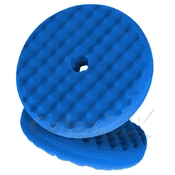 50708 Двухсторонний поролоновый полировальный круг 3M 216мм, рельефный, синий QC