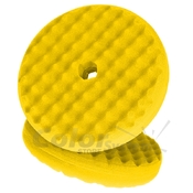 50875 Двухсторонний поролоновый полировальный круг 3M 150мм, рельефный, желтый QC