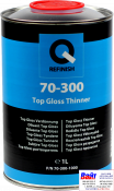 70-300-1000, Q-Refinish, Разбавитель для лаков Top Gloss, 1л