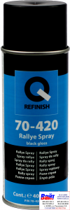 Купить 70-420-0402, Q-Refinish, Краска Rallye Spray аэрозоль 400мл, черный глянец - Vait.ua