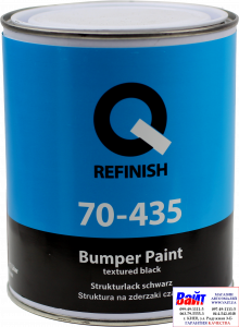 Купити 70-435-1001, Q-Refinish, Фарба для бамперів, Bumper Paint Textured чорна, 1,0л - Vait.ua