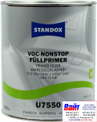 Standox VOC Nonstop Primer Filler U7550 Light Grey Грунт-наполнитель, светло серый, (3,5л), 02078063, 78063, 4024669780635