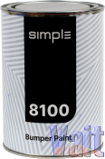 825351, Simple, BUMPER PAINT Структурная краска для бамперов, черная, 0.8 л