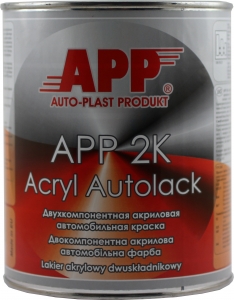 Купити 425 Двокомпонентна акрилова автоемаль APP "Адріатика" (1л) у комплекті з затверджувачем (0,5л) - Vait.ua
