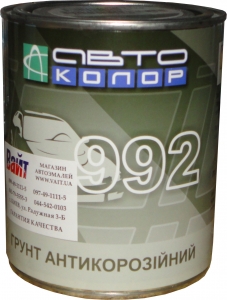 Купити 1К антикорозійний ґрунт АВТОКОЛОР 992, сірий, 1л - Vait.ua