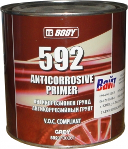 Купити 1К антикорозійний ґрунт BODY 592, сірий, 1л - Vait.ua