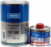 CP388 + CP216_0,9_white, Profix, Двухкомпонентный акриловый наполняющий грунт CP388 HS 2К 5:1, 0,75 л + 0,15 л, белый