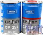 CP394 + CP294 , Profix, Епоксидний ґрунт - наповнювач, CP394 Epoxy 2К HS 1:1, 0,8 л + 0,8 л, сірий