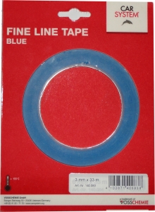 Купить Маскировочная контурная лента Fine-Line Tape Carsystem для дизайна (155°C), 9 мм х 33 м - Vait.ua