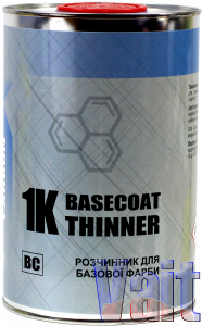 Купити Carbon, Basecoat Thinner, Розчинник для базової фарби, залізна банка 1л/0,85кг - Vait.ua