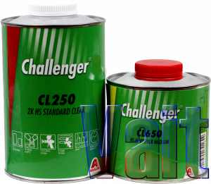 Купити CL250 Challenger Лак 2K HS Standart, 1,0л + затверджувач CL650 середній, 0,5л - Vait.ua