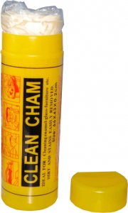 Купити Серветка синтетична вологовбираюча "CLEAN CHAM" (66х43х0,2см), жовта, велика - Vait.ua