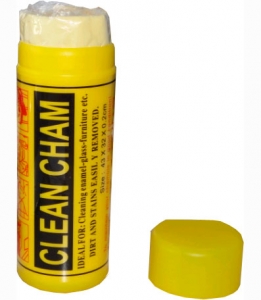 Купити Серветка синтетична вологовбираюча "CLEAN CHAM" (43х32х0,2см), жовта, мала - Vait.ua