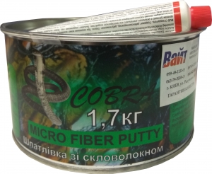 Купити Шпаклівка зі скловолокном Cobra MICRO FIBER PUTTY, 1,7 кг - Vait.ua
