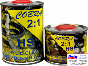 Купити Cobra Clear HS Лак Акриловий HS, 1л + затверджувач 0,5л - Vait.ua