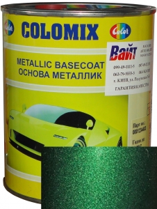 Купити 963 Емаль базова з ефектом металік COLOMIX "Зелена", 1л - Vait.ua