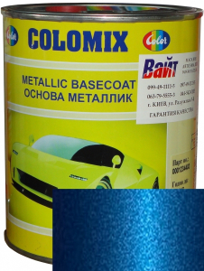 Купити 445 Емаль базова з ефектом металік COLOMIX "Синя", 1л - Vait.ua