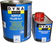 Грунт-выравниватель Dynacoat Acrillyc Filler 4+1 (1л) + отвердитель (0,25л)