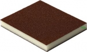 Двостороння абразивна губка Flexifoam Red Soft Pad, 120x98x13мм, P220