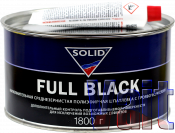 Шпаклівка наповнювача середньозерниста поліефірна Solid Full BLACK, 1,8 кг
