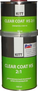 Купити 2К акрил - уретановий лак KITT Clear Coat HS (1л) + затверджувач (0,5л) - Vait.ua